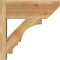 Ekena Millwork Balboa Slat Rough Sawn Outlooker, Western Red Cedar, 8"W x 20"D x 20"H OUT08X20X20BOA06RWR - alternate 4